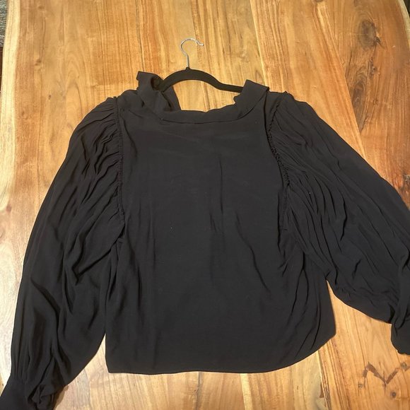 Zara Black Full Sleeve Blouse - Picture 2 of 16